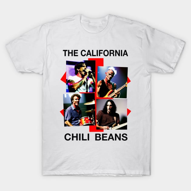 The California Chili Beans Cursed Band PARODY Alternate Universe Knock Off Brand T-Shirt by blueversion